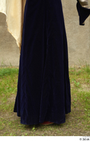  Photos Woman in Historical Dress 23 Blue dress Medieval clothing lower body 0004.jpg